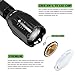 Emarth 800 Lumen Mini Handheld Flashlight, 5 Modes Zoomable Focus T6 LED Light Lamp, for Outdoor/ Indoor/ Camping/ Hiking/ Emergency (Batteries Not Included)