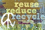 Reuse, Reduce, Recycle Vinyl Wall Mural