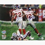New York Giants 2007 Team Autographed Osi Umenyiora and Michael Strahan Limited Edition 16 x 20