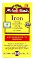 Nature Made Iron 65mg, Equivalent to 325 mg Ferrous Sulfate - 300 Tablets