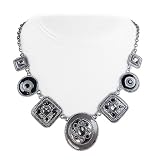 Black Silver Bohemian Style Necklace Fashion Jewelry