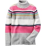 Carter's(カーターズ) ストライプタートルネックセーター ピンク トップスニット 9ヶ月【並行輸入】
