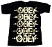 Lighting Bolts in Black Mens T-shirt by Obey Clothing