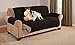 Sara Ashley Elegante Luxurious Reversible Sofa Furniture Protector, Black/Grey