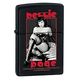 Zippo Bettie Page Black Matte Finish Lighter, 7271