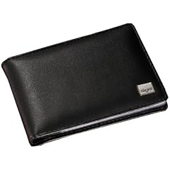 Sigel VZ201 Karten-Mappe, Leder Torino, schwarz, mit 20 Sichth�llen, Nappaleder, f�r bis zu 40 Karten (max. 90x58 mm), 1 ST