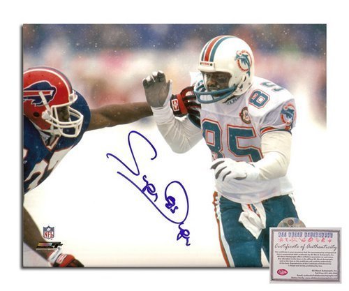 Mark Duper NFL Miami Dolphins Hand Signed 8x10 Photograph Snow Game