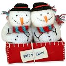 Best of Chums Crochet Booties - Snowman Best of Chums Crochet Booties - Snowman
