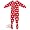 Red Polar Bear Footed Sleeper Pajamas for Baby, Toddlers and Girls