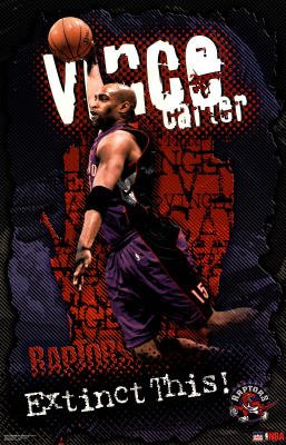(22x35) Toronto Raptors Vince Carter Extinct This Sports Poster Print