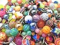 20 Assorted Belly Button Navel Rings Surgical Steel - 14 Gauge 7/16"
