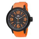 U.S. Polo Assn. Mens US9053 Black Dial Orange 