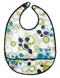 JJ Cole Feeding Bib, Blue Vine, 0-3 Years