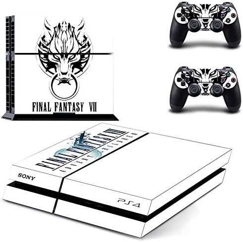 PS4 Final Fantasy VII Waterproof Vinyl Skin Decal Cover for Playstation 4 System Console and Controllers