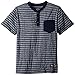 Nine Threads Boys' Melange Striped Pocket Henley