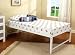 White Metal Twin Size Day Bed (Daybed) Frame