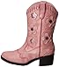 Roper Light Up Flowers Western Boot (Toddler/Little Kid),Pink,7 M US Toddler