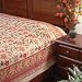 Tropical Garden ~ Colorful Red Floral Country King Bedspread Tropical Garden ~ Colorful Red Floral Country King Bedspread