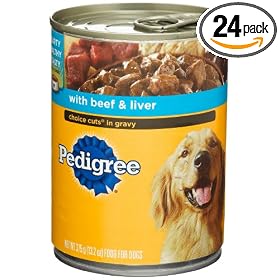 Pedigree Choice Cuts in Gravy with Beef & Liver Food for Dogs, 13.2-Ounce Cans (Pack of 24)