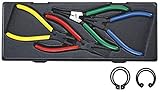 JTC 4pcs スナップリングプライヤー ハンドツール 工具箱 ロールキャビネット 引き出し用 工具セット スナップリングプライヤー JTCK5041