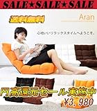 【送料無料】 10段階のマルチ リクライニングボリュームフロアーソファー かふんわりモコモコ座椅子 『Aran/アラン』(ブラウン)