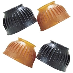 Ribbed Rubber Pull On Bell Boots
