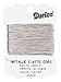 Metallic Elastic Cord 20yd/card, Silver (Pack of 1)