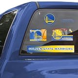 NBA Golden State Warriors 11'' x 17'' Ultra Decal Window Clings Sheet