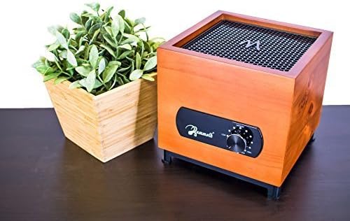 Mammoth Air Purifier Q3 Real Wood Desktop 7 Stage Purification with Adjustable Fan Speed, Cherry by Mammoth Air Purifier