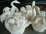 4 Engel Figur auf Schwan