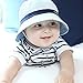 Marca west Unisex Baby Boy Girl Kid Toddler Infant Sun Protection Hat Bucket Cap Blue