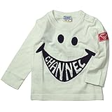 《H28秋冬物》 CHANNEL(チャンネル) 天竺ニコチャン長袖Tシャツ 100cm/オフシロ NO.CN-6401