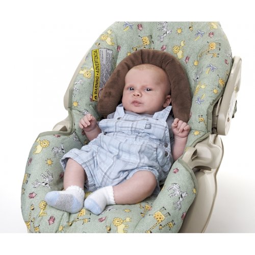 Sunshine Kids Head Support For Strollers and Car Seats - Brown