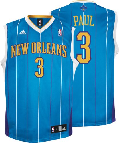 Chris Paul Youth Jersey: adidas Teal Replica #3 New Orleans Hornets Jersey
