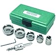 Greenlee 660 Kwik Change Stainless Steel Hole Cutter Kit, 7 Piece