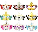 (Price/9pcs)Assorted Color Painting Half Masks
