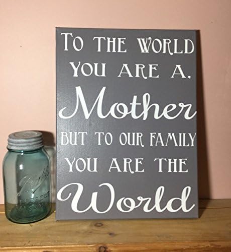Painted Canvas Sign - Available in two different sizes - 12 by 16 or 16 by 20 - stretched canvas - Mother's day sign