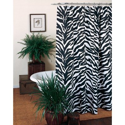 Zebra Print Shower Curtain