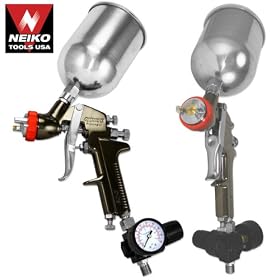 Click here to buy Pro-Grade 2.0mm HVLP Air Spray Gun - Gun Metal Finish by Neiko Tools.