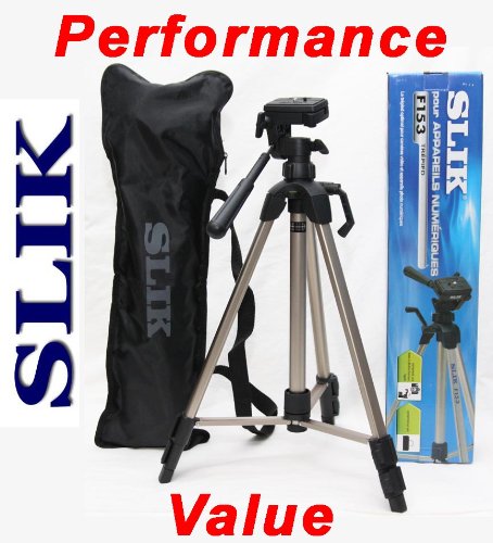 SLIK F-153 Tripod with 3 Way Panhead and Quick Release Plate