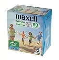 Maxell DV Tape 60 mins 5 pack Shrink Wrap