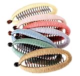 L. Erickson USA Covered Banana Clip - 100% Silk Dupioni