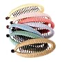 L. Erickson USA Covered Banana Clip - 100% Silk Dupioni