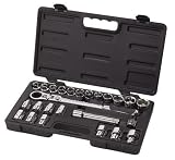 KD Tools 891226 GearRatchet 25-Piece 1/2-Inch Drive SAE/METRIC XL Pass-Thru Ratchet Set