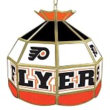 NHL1600-PF - NHL Philadelphia Flyers Stained Glass Tiffany Lamp - 16 inch