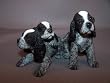 Cocker Spaniel Pups Blue Roan Dog Figure Dogs & Pups Galore Figurine