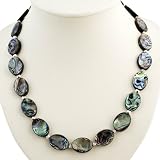 Handmade Abalone Shell & Silver Necklace