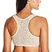 Glamorise Full Figure Plus Size Front-Closure Cotton T-Back Comfort Bra Wirefree #1908 Café