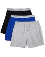 Fruit of the Loom Solid Knit Boxers 3-Pack (Colors and patterns may vary)