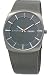 Skagen,Skagen Denmark Mens Watch Black & Orange Dial on Titanium #696XLTTM,Skagen Denmark,696XLTTM,101073